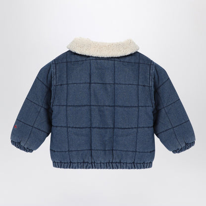 Bobo Choses Navy blue quilted denim jacket
