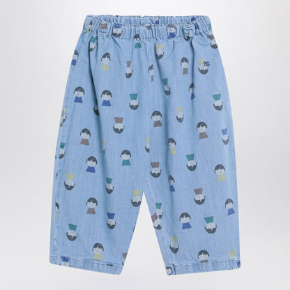 Bobo Choses Light blue denim trousers