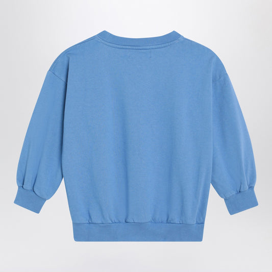 Bobo Choses Light blue sweatshirt with logo print