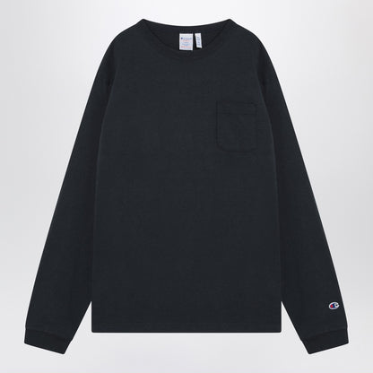 Champion Navy blue long-sleeved T-shirt