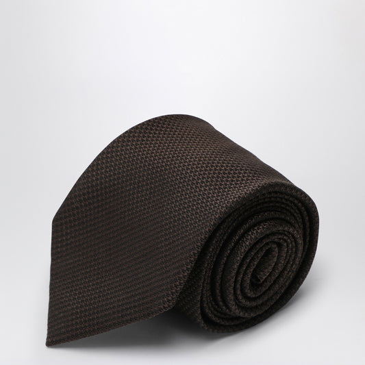 Destin Brown silk tie