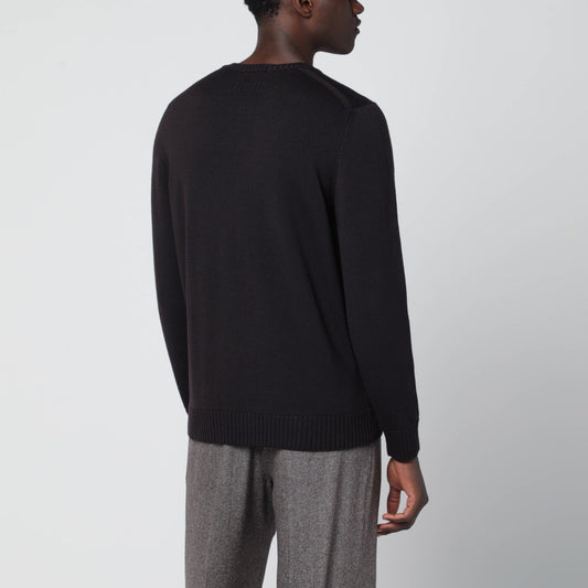 Drumohr Truffle coloured wool crew neck sweater