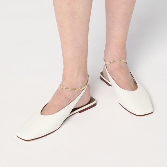 MARIA LUCA Ivory Augusta slingback