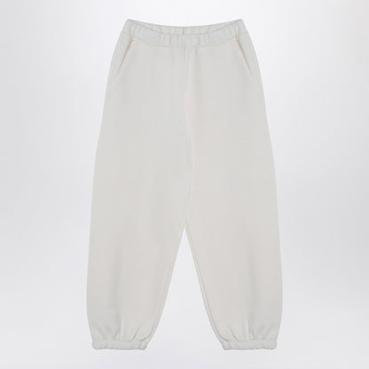 Douuod Ivory cotton-blend jogging trousers