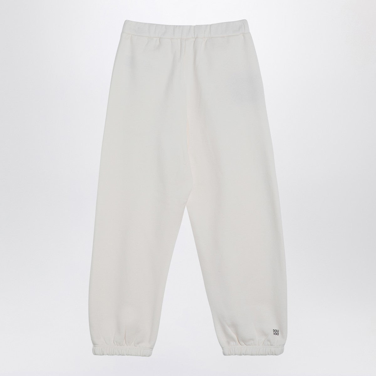 Douuod Ivory cotton-blend jogging trousers