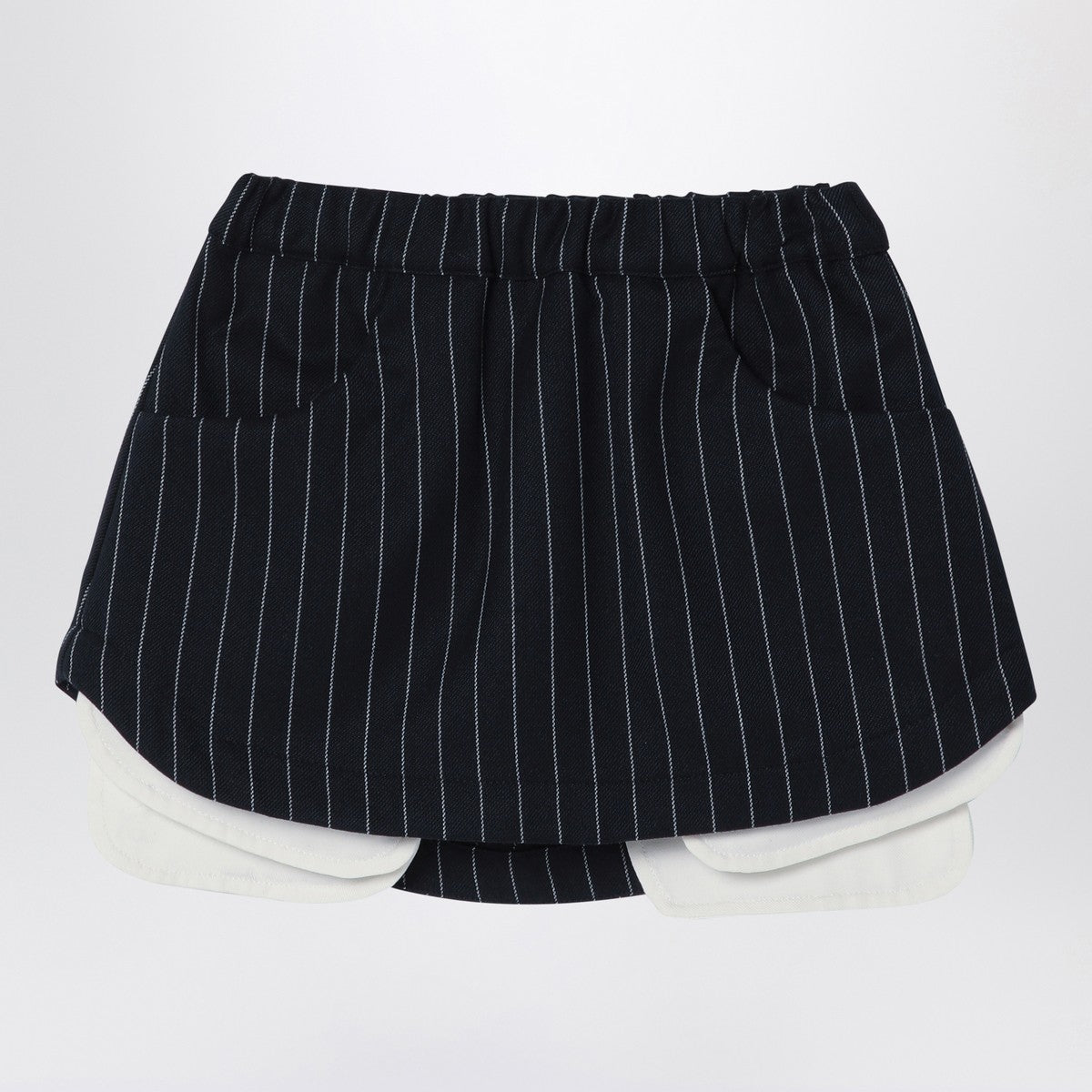 Douuod Navy blue pinstripe Grace skirt