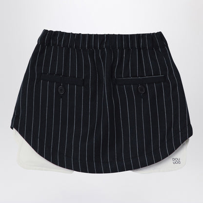 Douuod Navy blue pinstripe Grace skirt