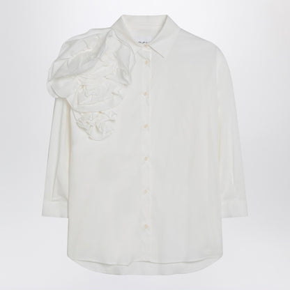 Douuod Striped shirt lime/white in cotton