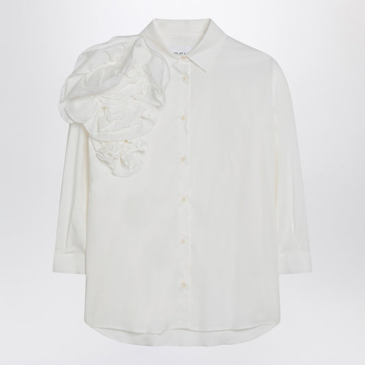 Douuod Striped shirt lime/white in cotton