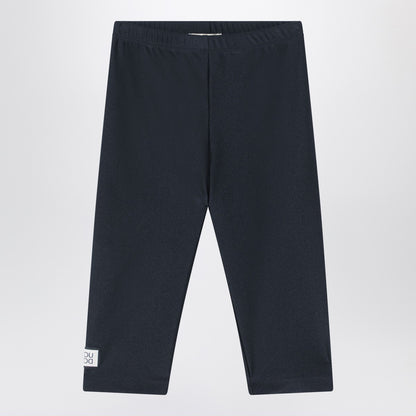 Douuod Black shiny nylon-blend leggings