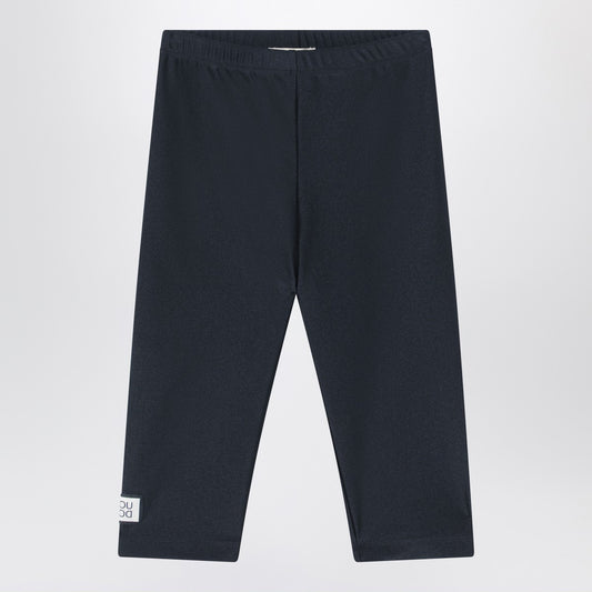 Douuod Black shiny nylon-blend leggings