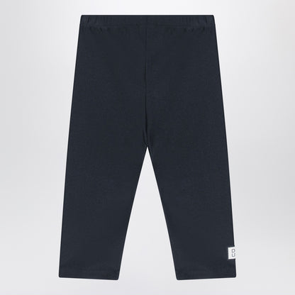 Douuod Black shiny nylon-blend leggings