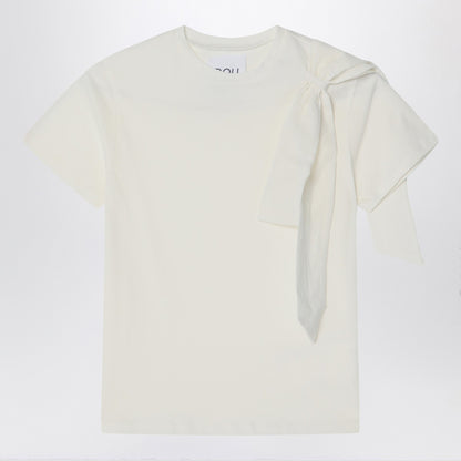 Douuod Ivory t-shirt with bow