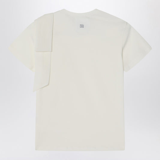 Douuod Ivory t-shirt with bow