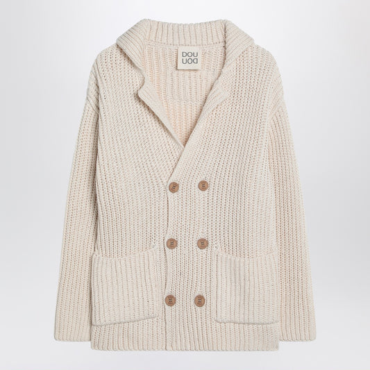 Douuod Cardigan Triciclo ivory in cotton