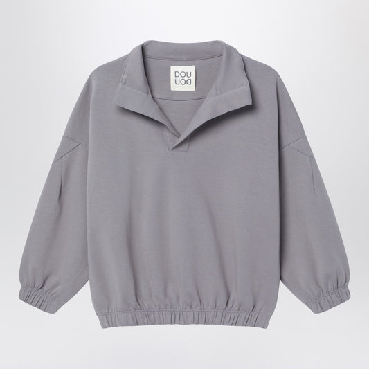 Douuod Grey V-neck sweatshirt