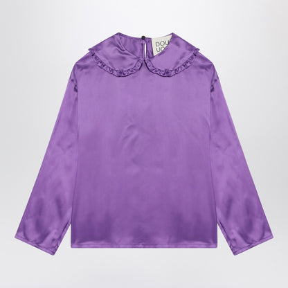 Douuod Purple satin blouse