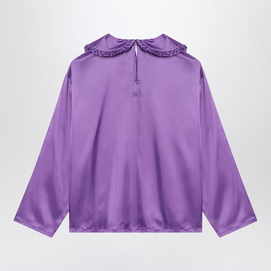 Douuod Purple satin blouse