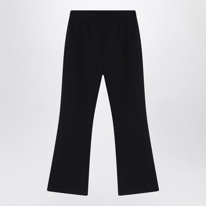 Douuod Black trousers with logo patch