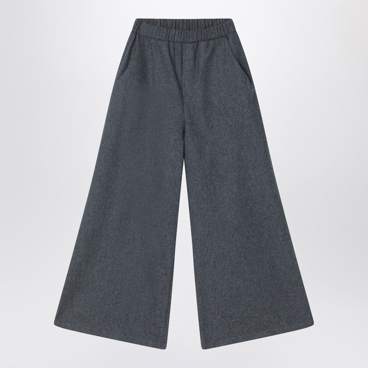 Douuod Gray wool-blend trousers
