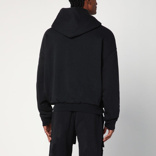 Entire Studios Black zip cotton sweatshirt
