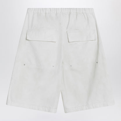 Entire Studios Wide white bermuda shorts in cotton