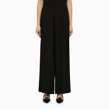 Federica Tosi Black viscose palazzo trousers