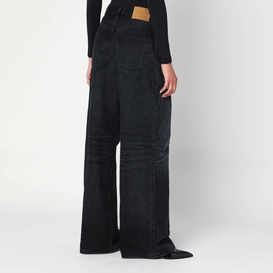 HAIKURE Wide Candy black denim jeans