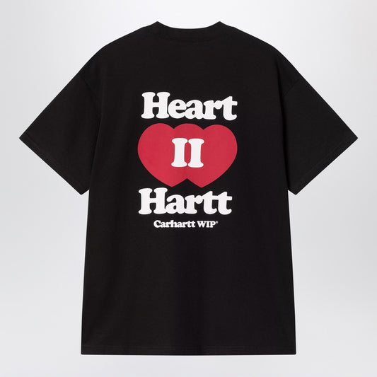 تيشيرت كارهايت WIP بأكمام قصيرة Heart II Hartt باللون الأسود
