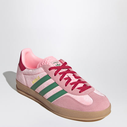 adidas Originals Gazelle Indoor Court Green/Glow Pink/Gum velvet Sneaker