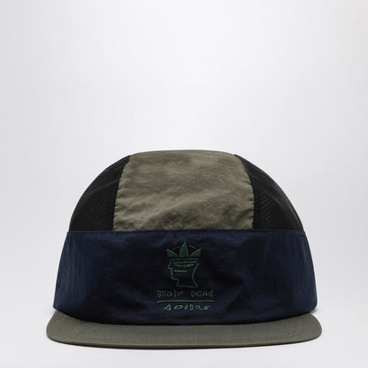 adidas x Brain Dead Black/blue/green baseball cap with logo
