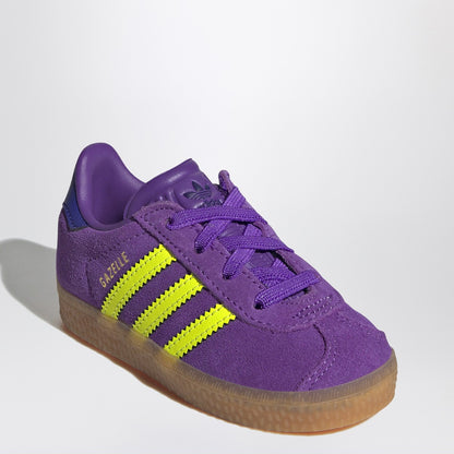 adidas Originals Gazelle Active Purple/Solar Yellow Sneaker with elasticated laces