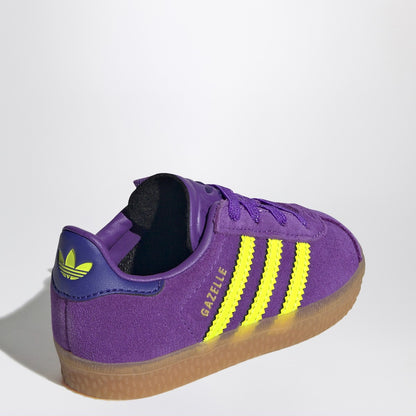 adidas Originals Gazelle Active Purple/Solar Yellow Sneaker with elasticated laces