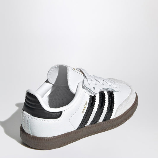 adidas Originals Samba white/black sneakers with elastic laces