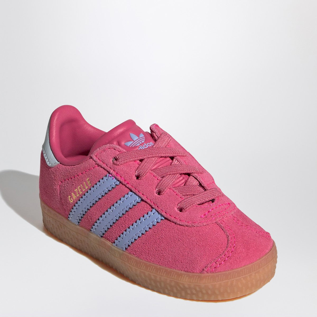 أحذية رياضية adidas Originals Gazelle مرنة باللون الوردي الصارخ/البرتقالي الأزرق/الأزرق الفاتح
