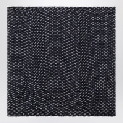 Destin Dark burgundy wool polka-dot bandana