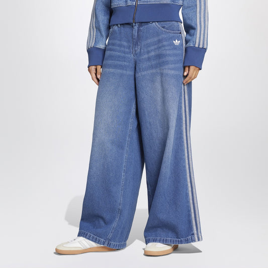 adidas Originals Firebird mid blue jeans