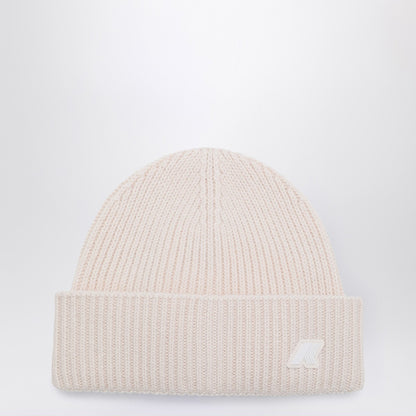 K-Way Brice beanie in gardenia white melange