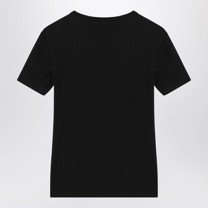 Calvin Klein Black ribbed T-shirt