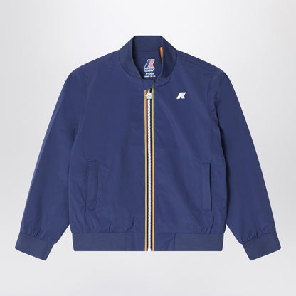 K-Way Aorelian blue nylon jacket