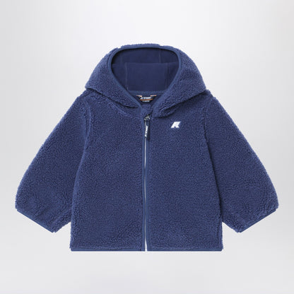 K-Way Cobalt blue fleece hoodie
