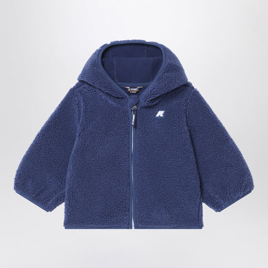 K-Way Cobalt blue fleece hoodie