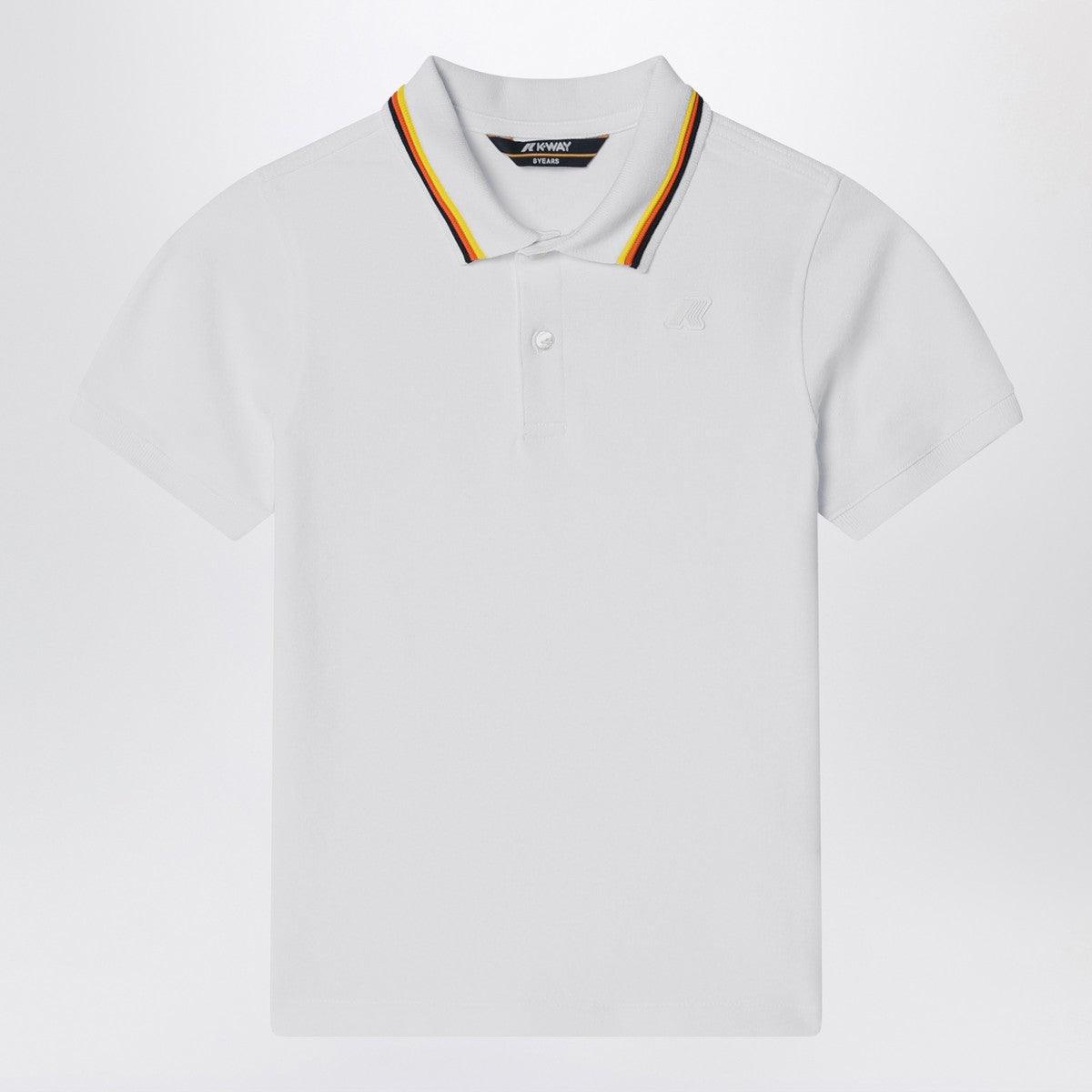 K-Way Jude white polo in cotton piqué