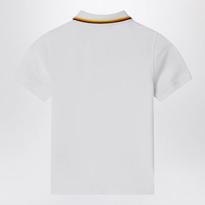 K-Way Jude white polo in cotton piqué