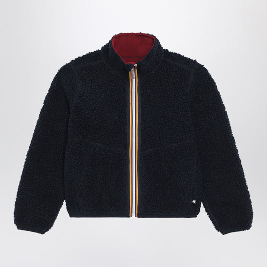 K-Way Pascal reversible sherpa jacket blue/red