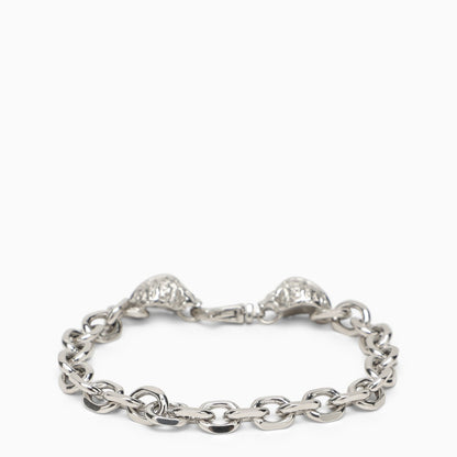 Emanuele Bicocchi Silver 925 skull chain bracelet
