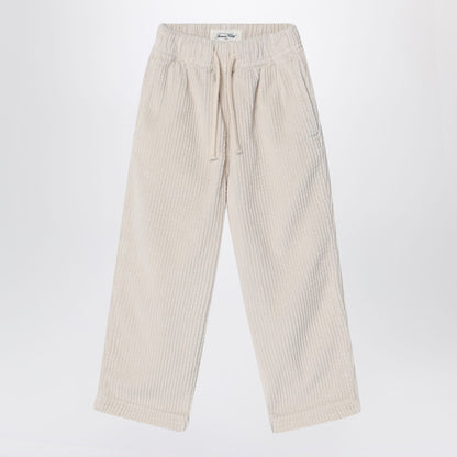 American Vintage Padow écru ribbed trousers