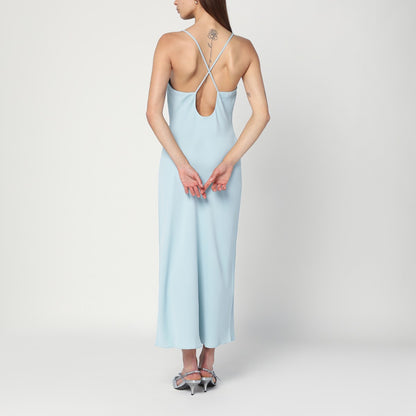 Calvin Klein Light blue slip dress in crêpe