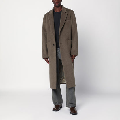 Our Legacy Moss-coloured wool blend coat
