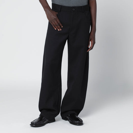 Séfr Oktai black trousers in wool blend